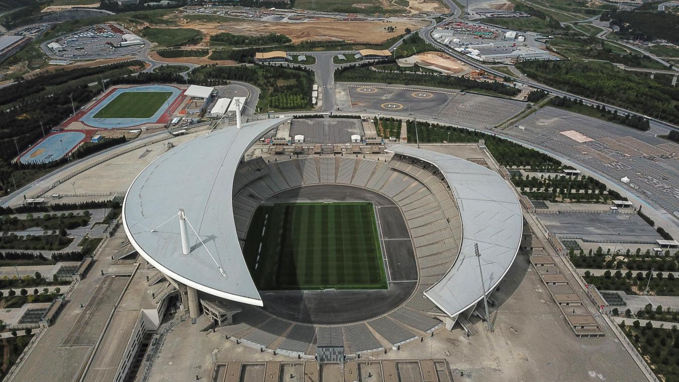 <p>Ein Blick von oben auf das Atatürk-Olympiastadion: Hier soll das Finale der Königsklasse steigen.</p>