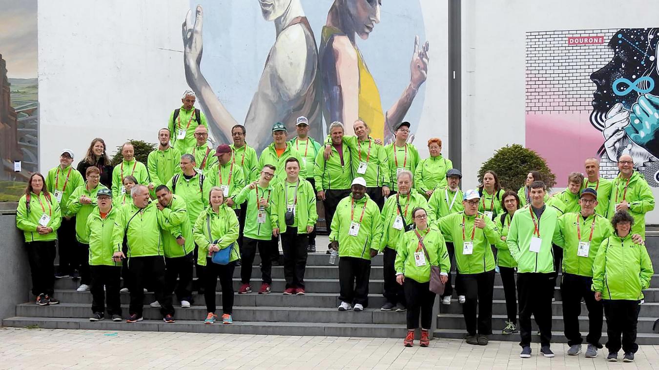 <p>Die Delegation der Ostbelgier vom BSC bei den Special Olympics 2022.</p>