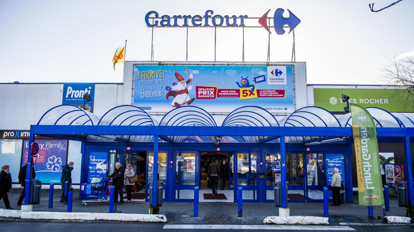 <p>Hypermarkt von Carrefour in Brüssel</p>