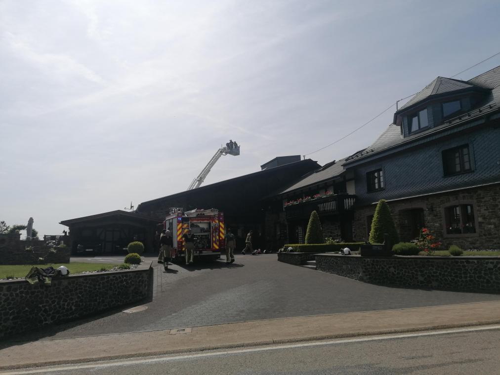 <p>Feuerwehreinsatz am Pfingstmontag in Manderfeld: Der Brand in dem Heizungsraum der Schreinerei konnte schnell unter Kontrolle gebracht werden.</p>