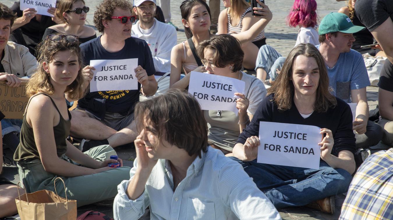<p>Protest in Antwerpen gegen das „milde“ Urteil im Prozess um den Tod von Sanda Dia</p>