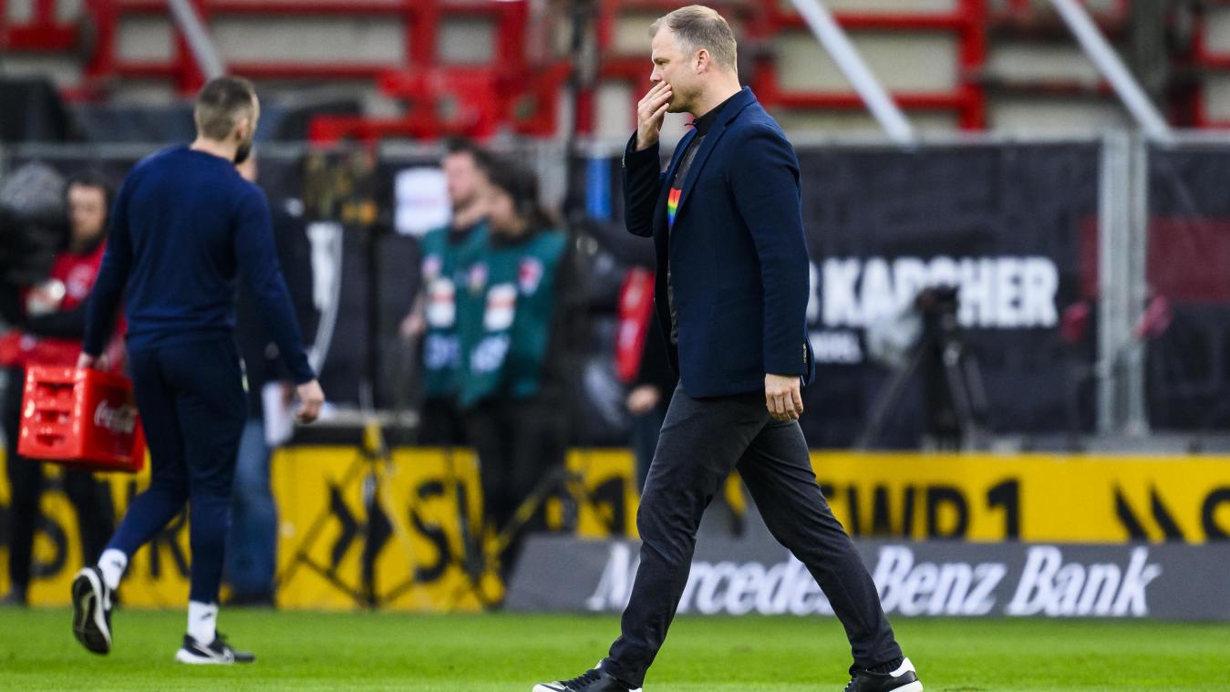 <p>Stuttgarts Sportdirektor Fabian Wohlgemuth hofft auf die Rettung über die Relegation.</p>