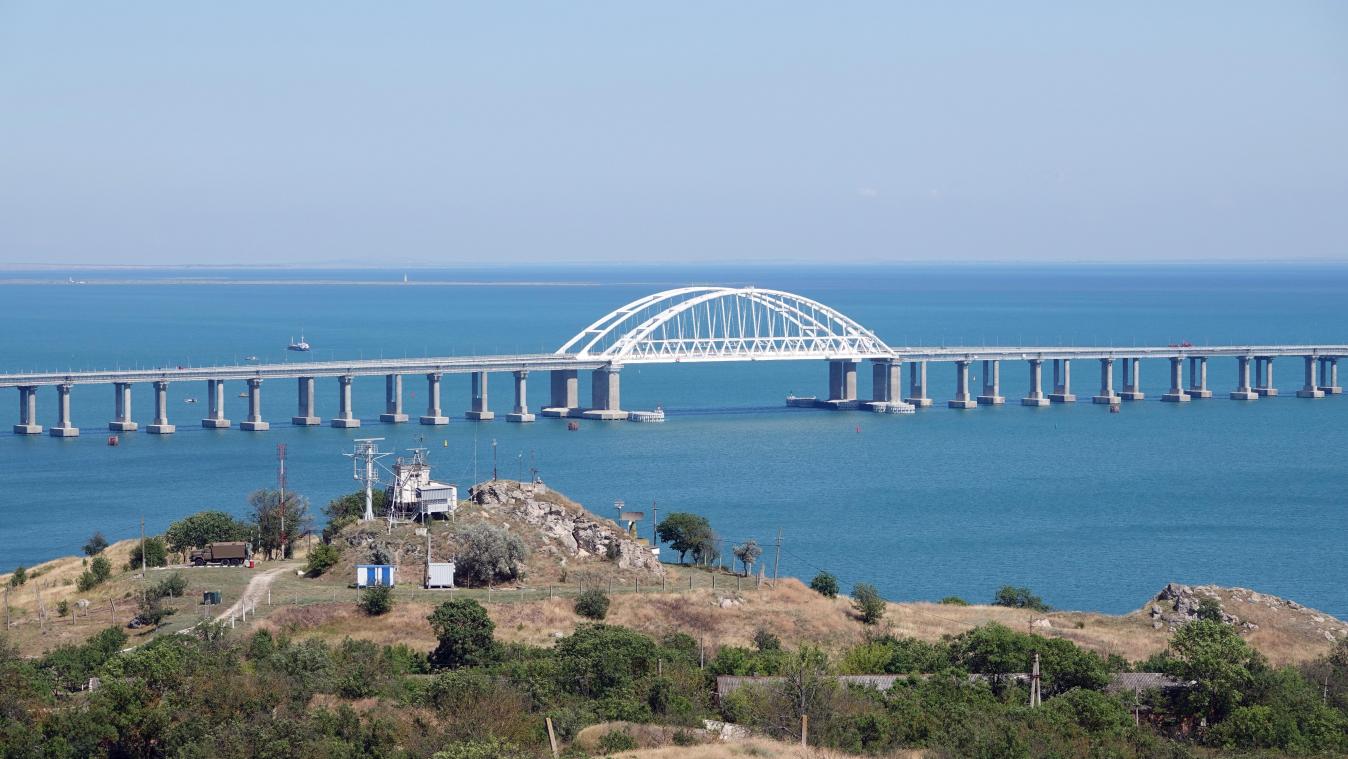 <p>Eine Aufnahme der Krim-Brücke aus dem Jahr 2019.</p>
