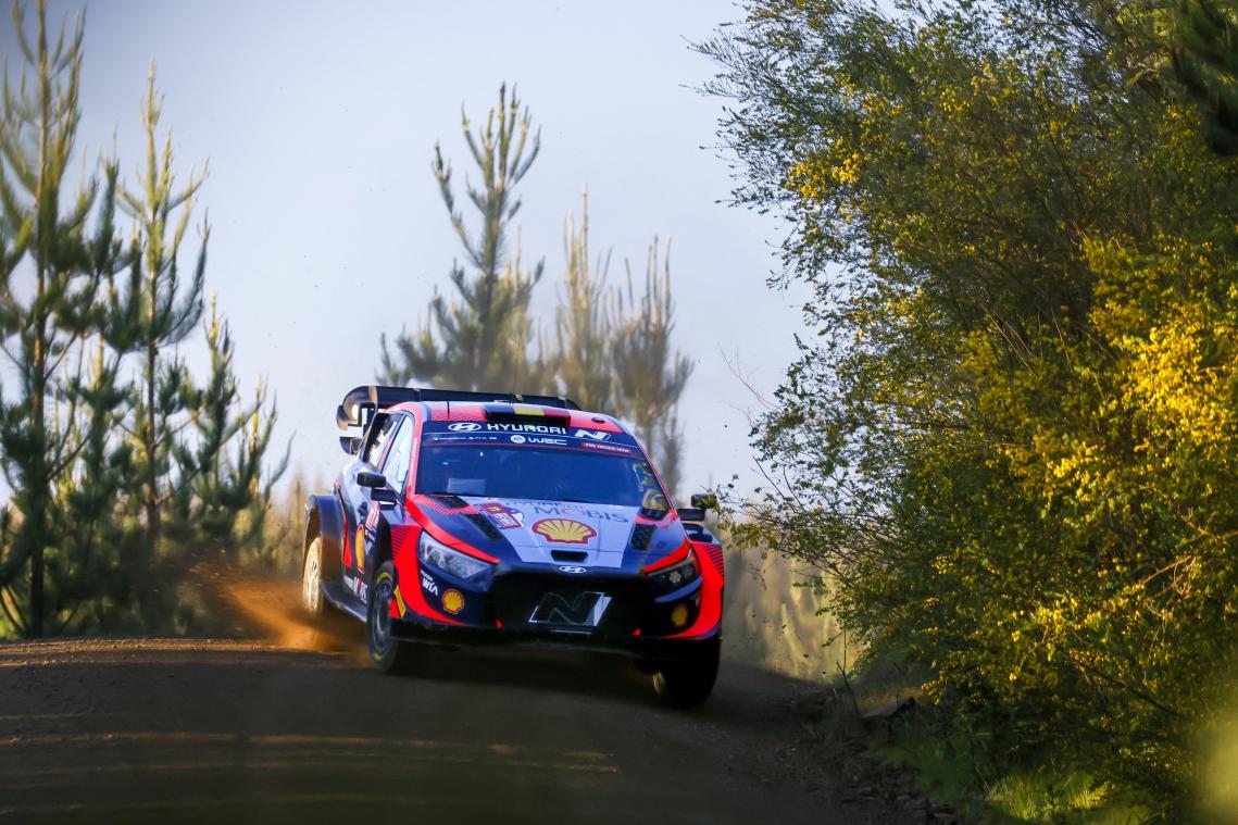 <p>Thierry Neuville beim Shakedown in Chile.</p>