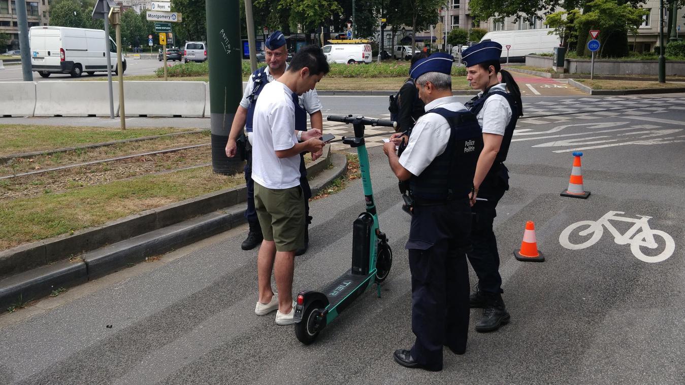 <p>Die Belgier schauen beim E-Scooter-Fahren nicht immer ganz genau hin.</p>