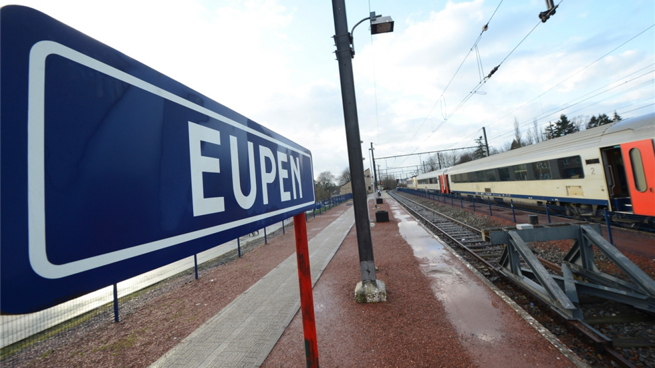 <p>Bahnhof Eupen soll nicht Endstation bleiben.</p>