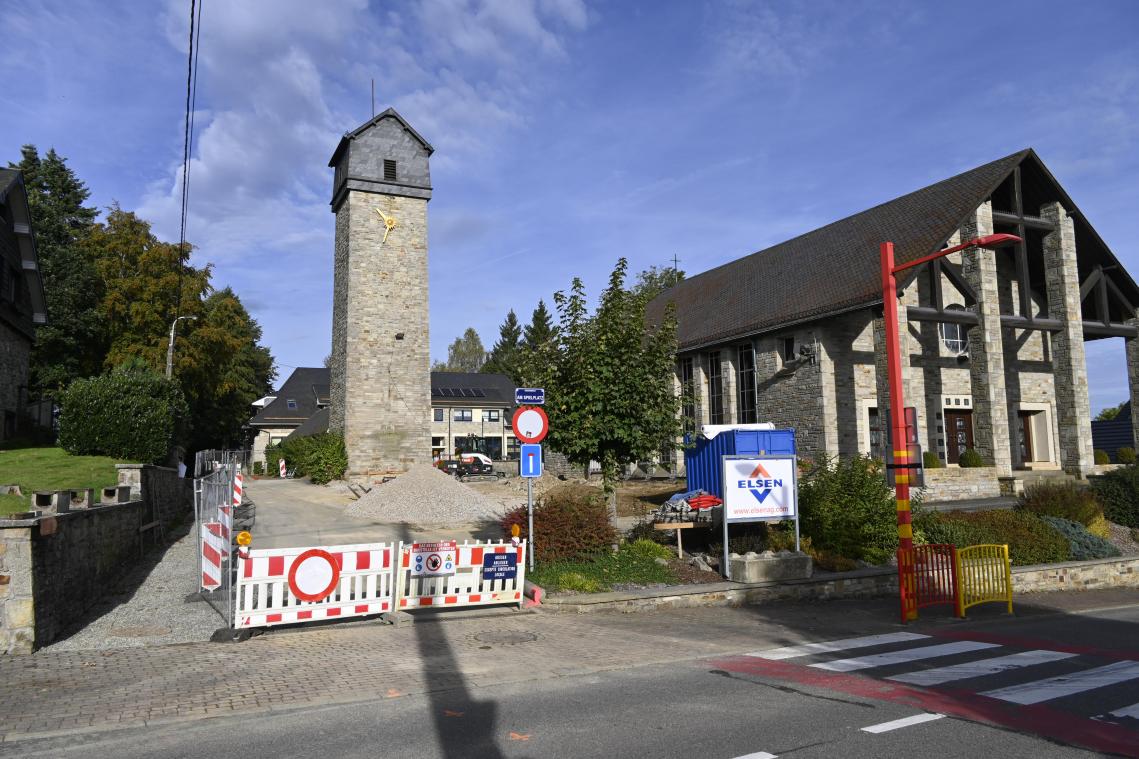 <p>Das Umfeld der Kirche Deidenberg wird aufgewertet</p>

