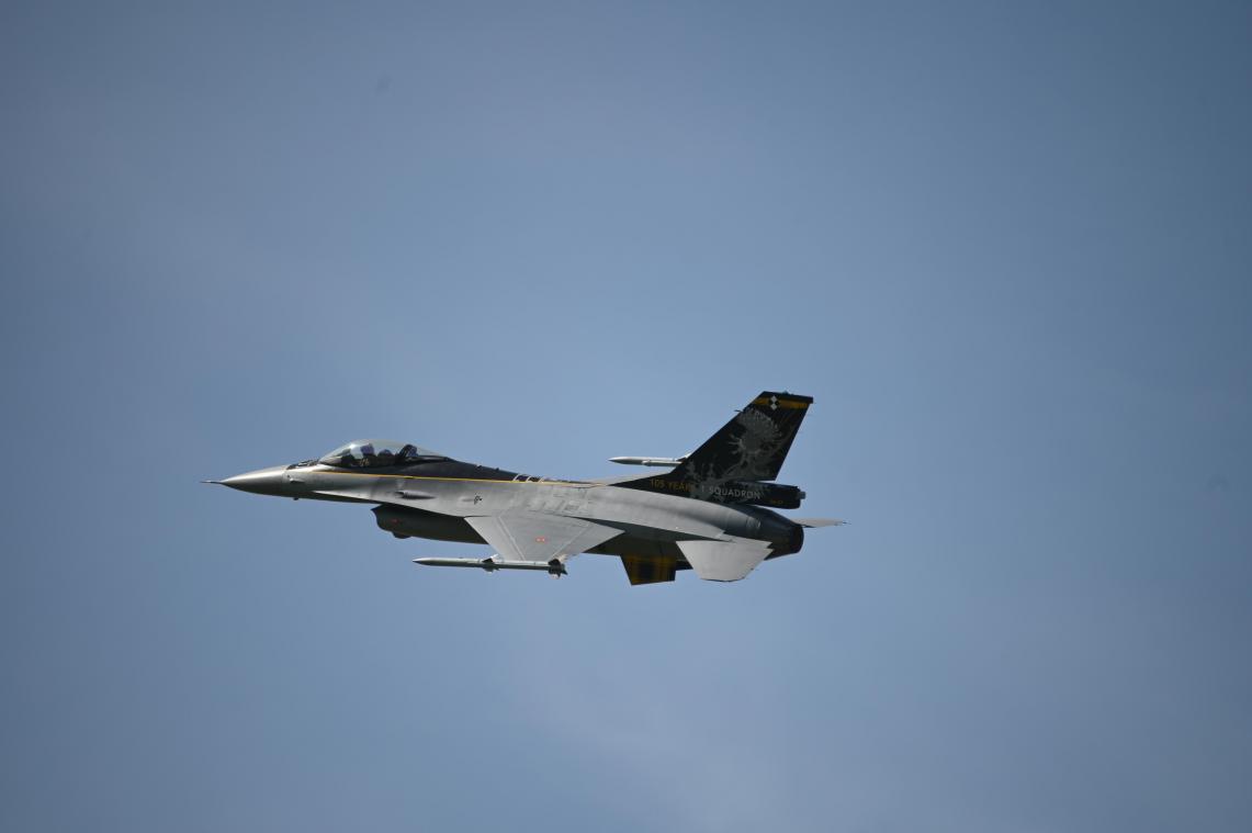 <p>Ein belgischer F16-Fighter in Aktion</p>