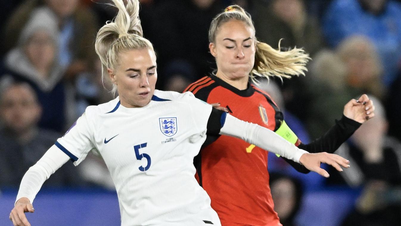 <p>Belgien (hier Tessa Wullaert) verlor am Freitag trotz einer starken Leistung knapp gegen England.</p>
