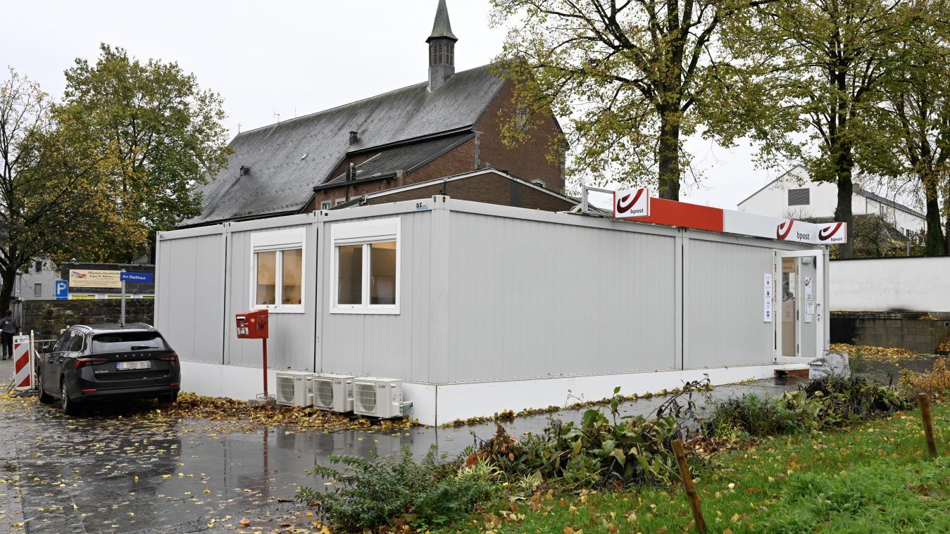 <p>Dieser Container an der Eupener Simarstraße ist der neue, provisorische Standort für das Postamt.</p>