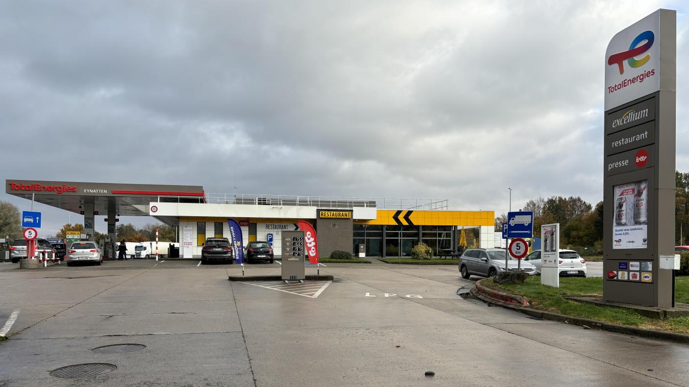 <p>Ein Blick auf die Total-Tankstellein Eynatten</p>