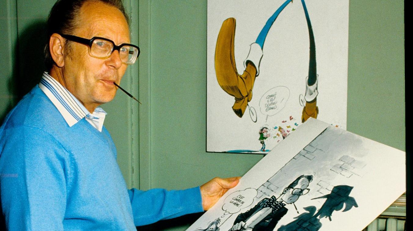 <p>Maurice De Bevere (Morris), der Erfinder von Lucky Luke, im Jahr 1984</p>