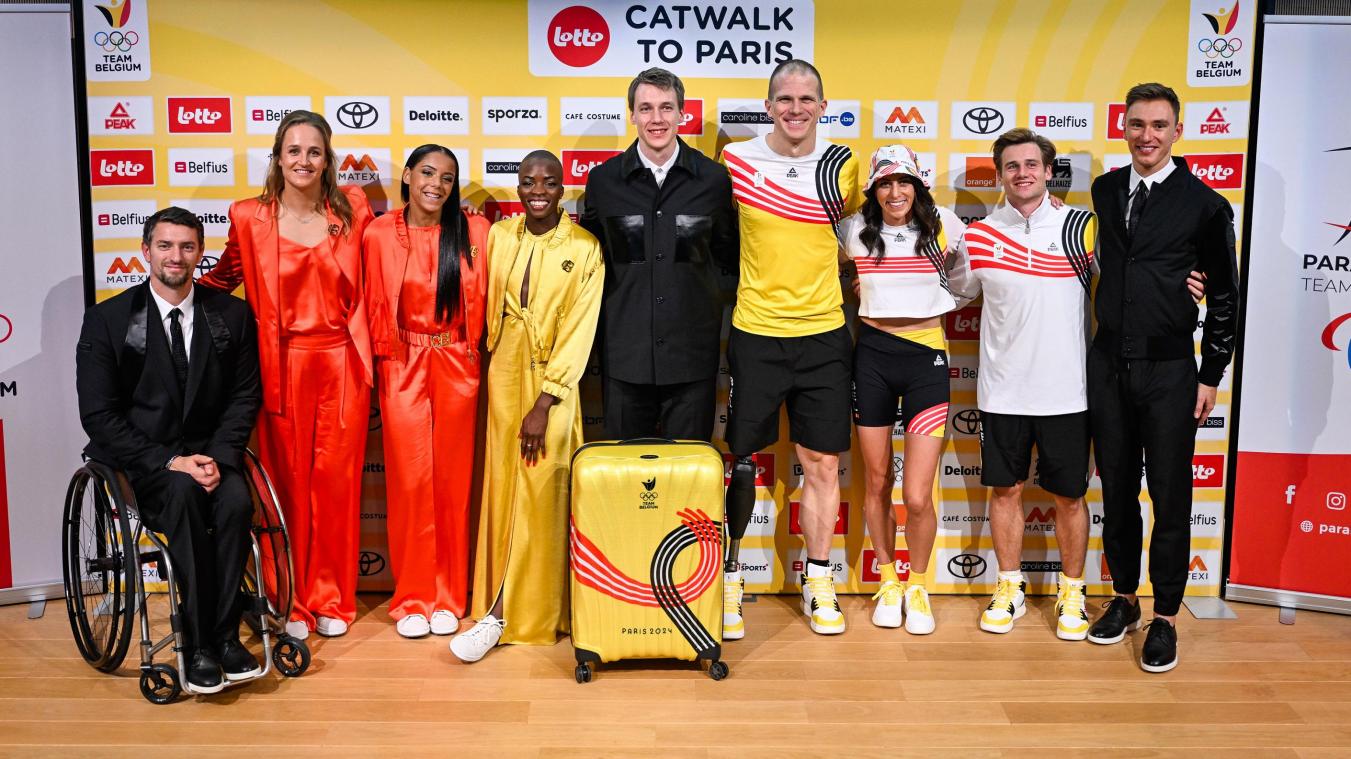 <p>Belgische Athleten präsentieren neues Outfit</p>

