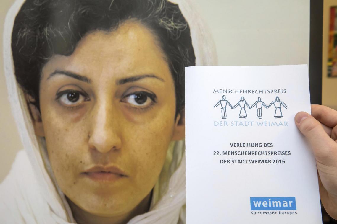 <p>Narges Mohammadi (Iran)</p>