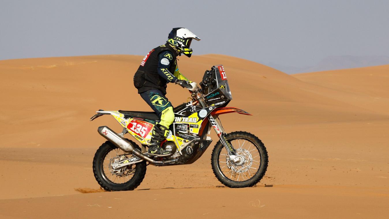 <p>Carles Falcon (Spanien) verstarb eine Woche nach seinem Unfall bei der Rallye Dakar.</p>