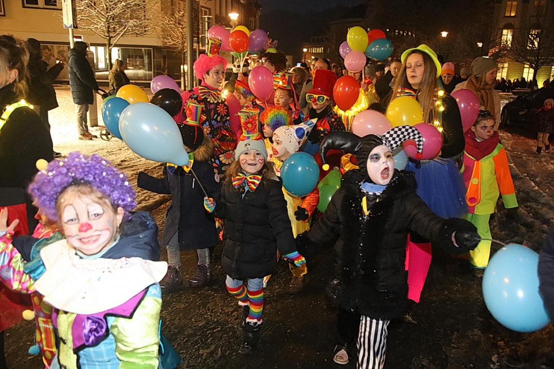 <p>Mit viel Freude zogen die Kinder zum Auftakt des Malmedyer Karnevals durch die Straßen.</p>
