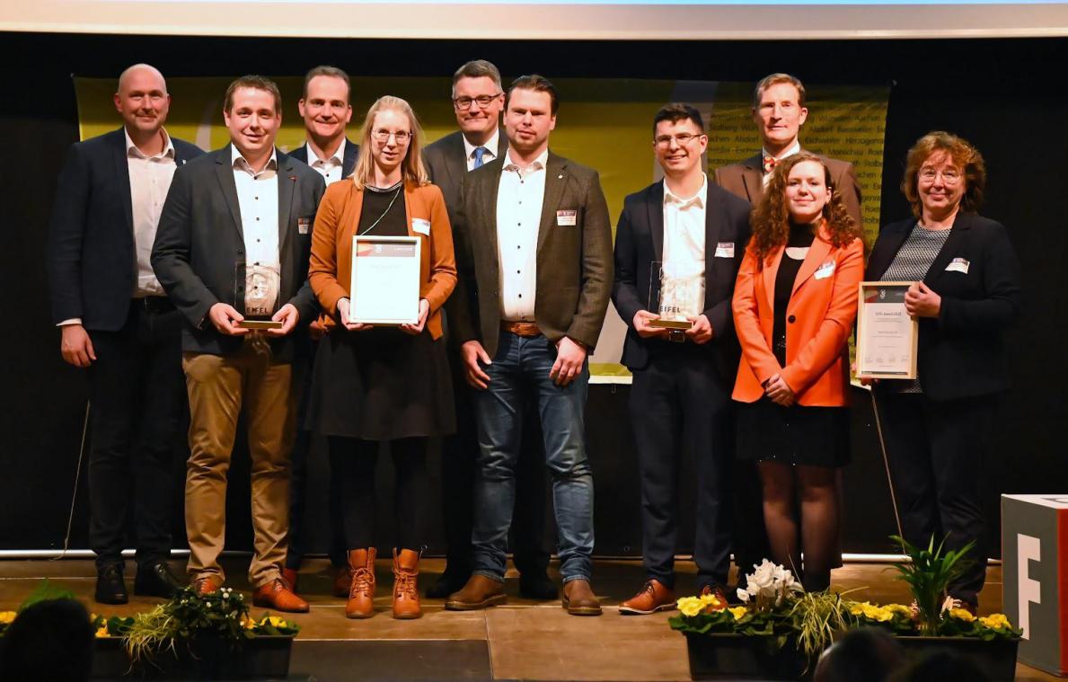 <p>Aus Ostbelgien durften sich die Unternehmen New Laser AG und Hydro Extrusion über den Eifel-Award freuen.</p>