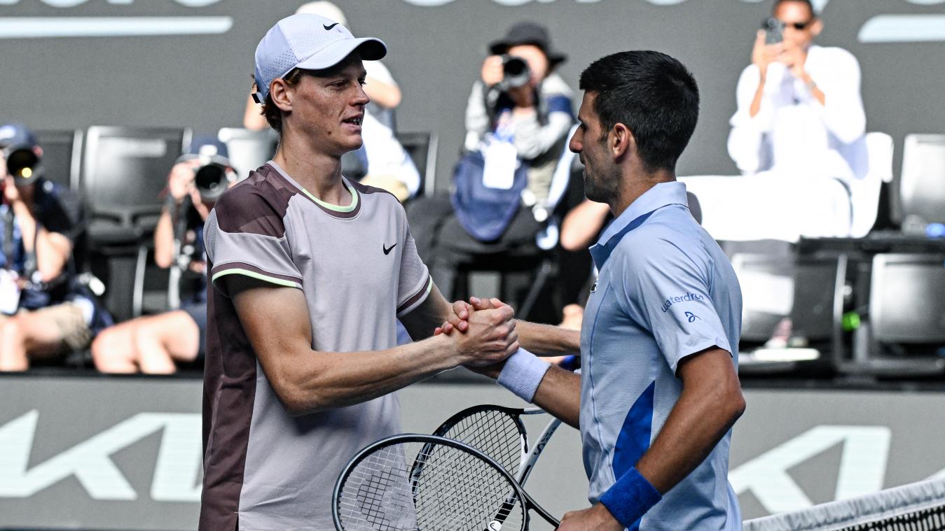 <p>Der Italiener Jannik Sinner (links) hat Titelverteidiger Novak Djokovic (rechts) im Halbfinale der Australian Open entzaubert.</p>