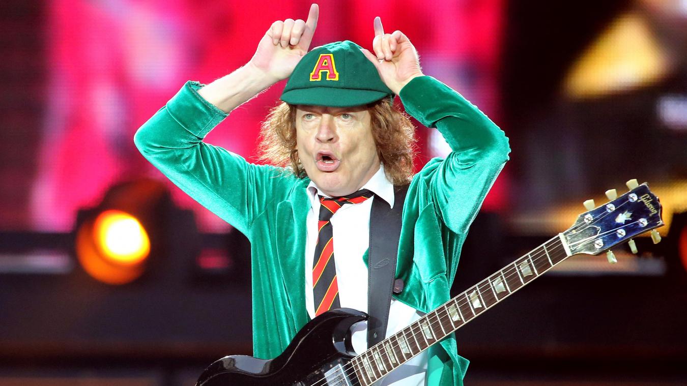 <p>AC/DC-Leadgitarrist Angus Young in Aktion</p>