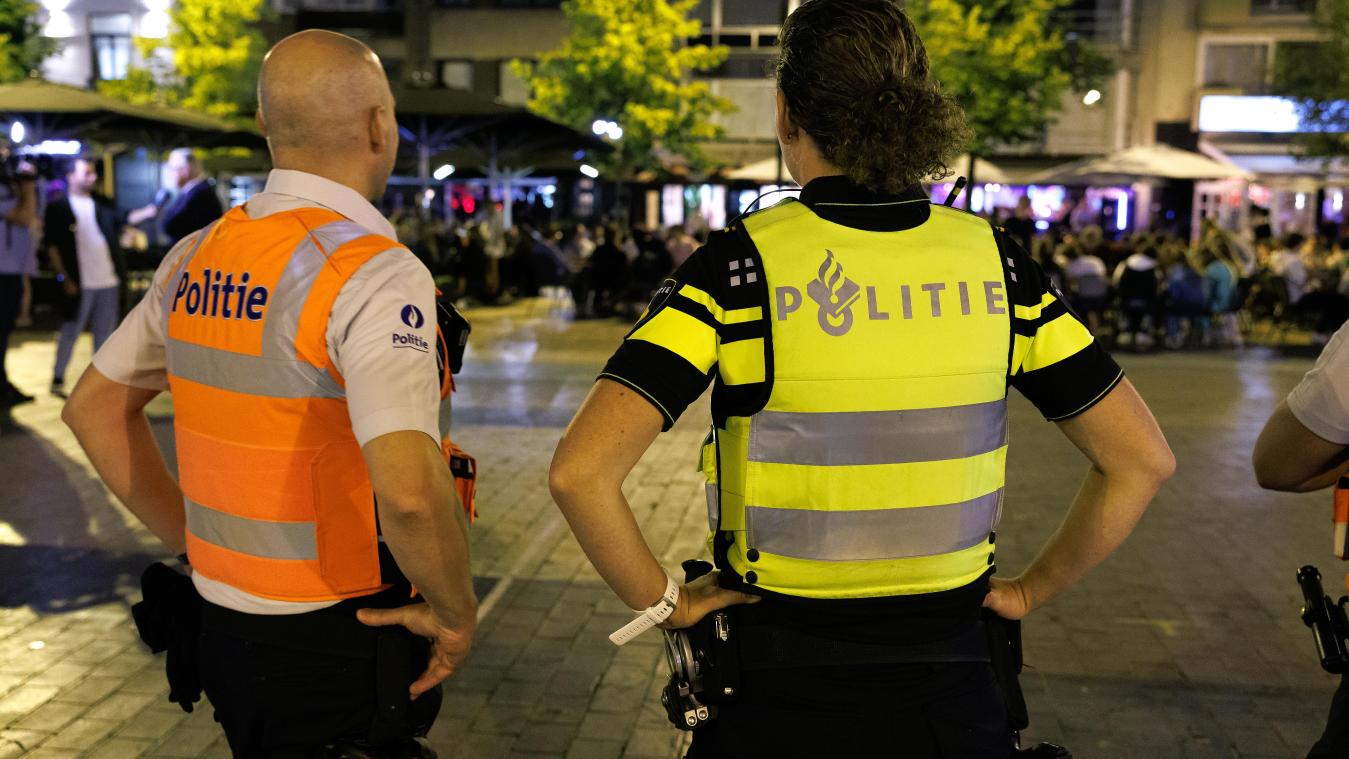 <p>Gemeinsamer Einsatz der belgischen und der niederländischen Polizei in Knokke-Heist</p>
