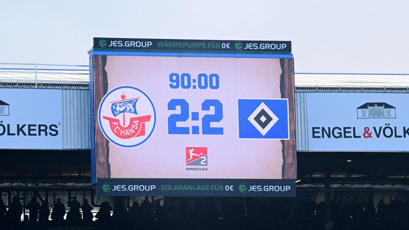 <p>Remis nach Walter-Aus: HSV nur 2:2 in Rostock</p>

