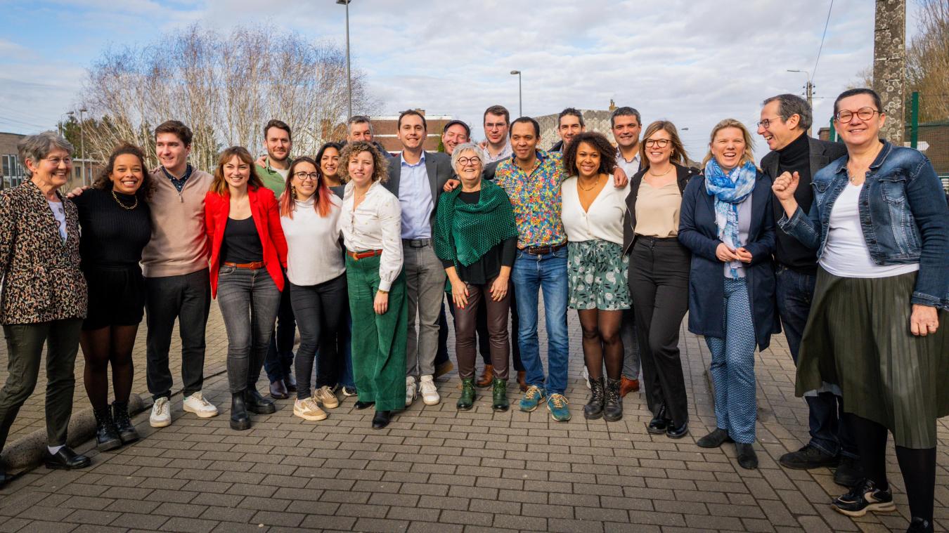 <p>Die Ecolo-Kandidatinnen und Kandidaten für die Kammerliste in der Provinz Lüttich.</p>
