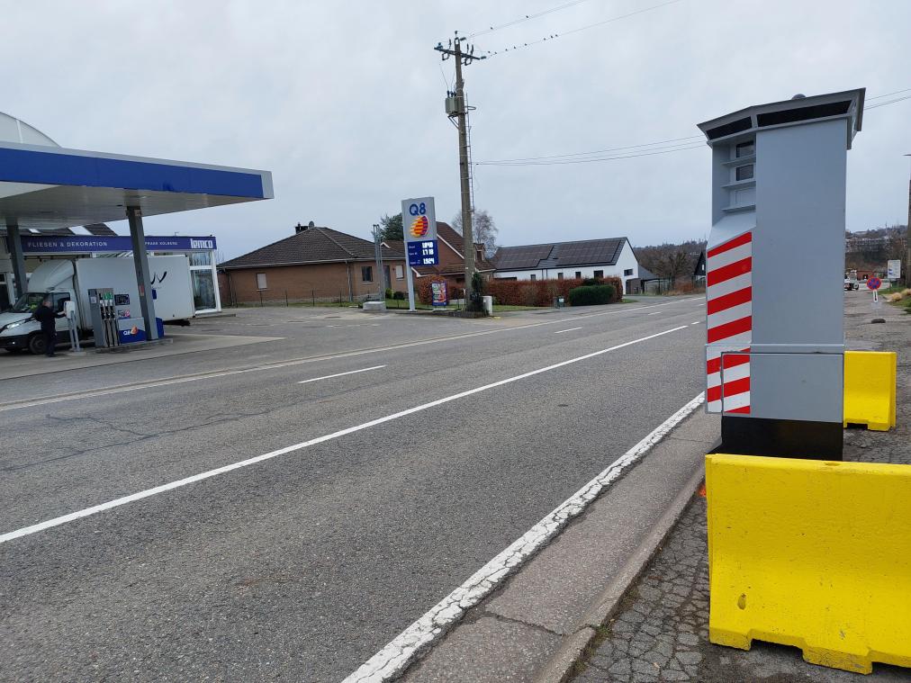 <p>Seit Mittwoch steht ein Lidar-Gerät an der Malmedyer Straße in Eupen.</p>