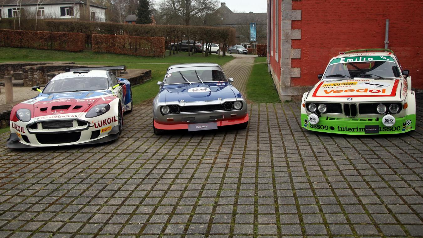 <p>Kultautos bei den 24h Spa-Francorchamps (von links): Aston Martin, Ford Capri und BMW CSL.</p>