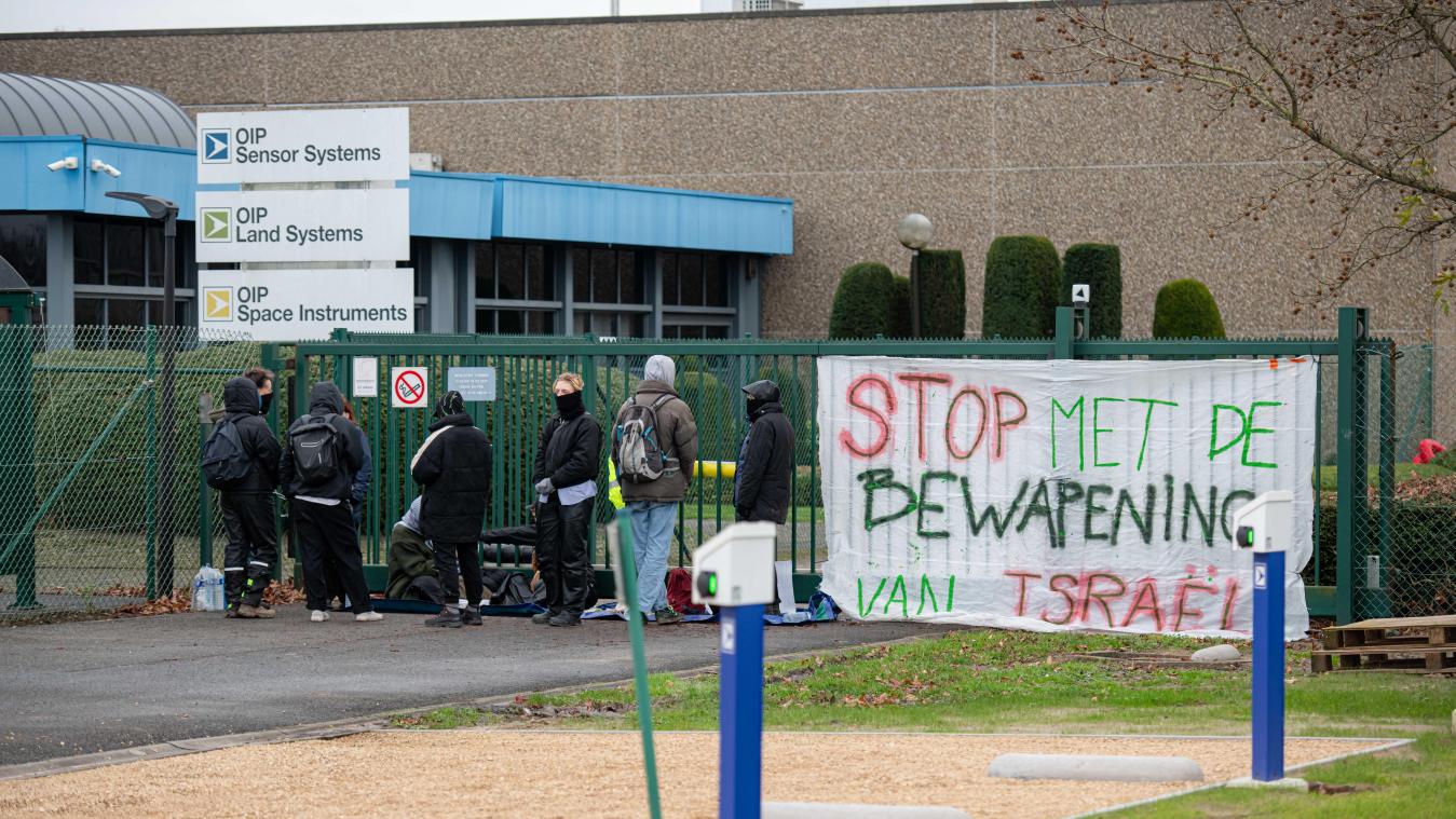 <p>Diese Aufnahme stammt von vergangenen Dezember, als pro-palästinensische Aktivisten ebenfalls an den Toren von OIP protestierten.</p>