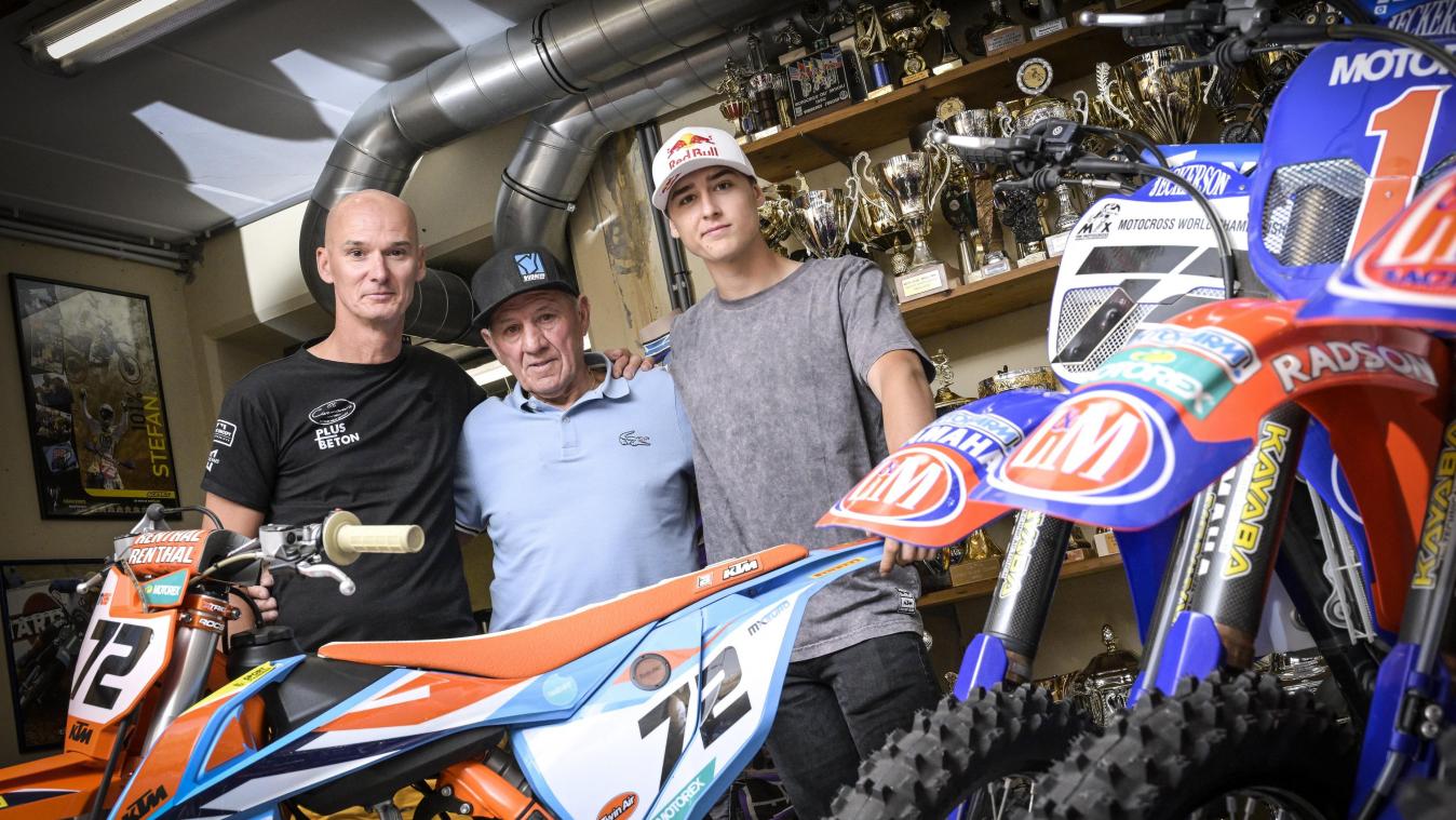 <p>Die belgische Everts-Dynastie im Motocross (von links): Stefan, Harry und Liam.</p>