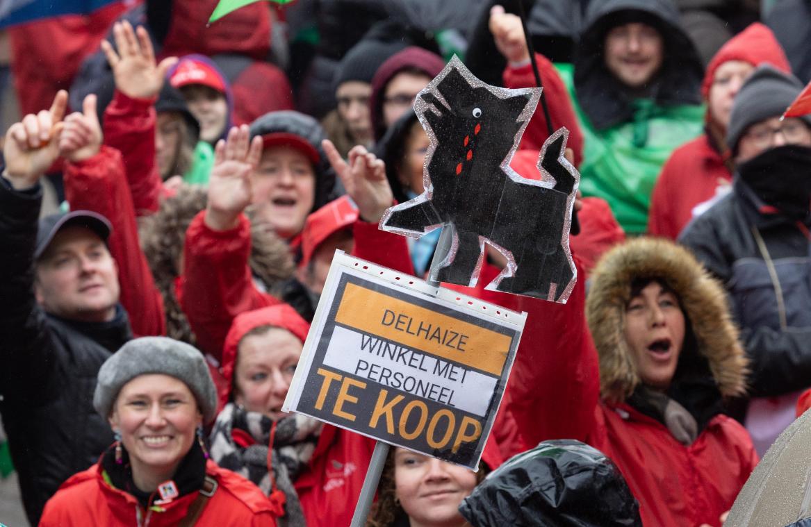 <p>Nach der Ankündigung durch die Delhaize-Direktion, 128 Niederlassungen an Franchisenehmer zu übergeben, tobte monatelang ein Arbeitskampf.</p>