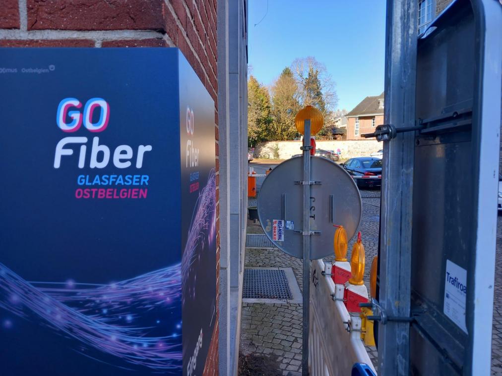 <p>Im hinteren Trakt eines Gebäudes an der Klötzerbahn hat GoFiber seinen Verwaltungssitz. Von dort aus startet auch der Ausbau des Glasfasernetzes in Eupen.</p>