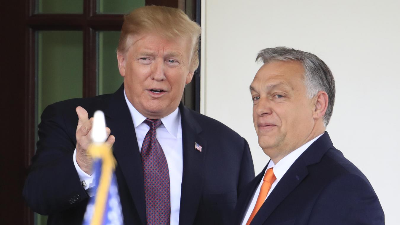 <p>Donald Trump (links) hat von Viktor Orban (rechts) Rückenwind bekommen.</p>