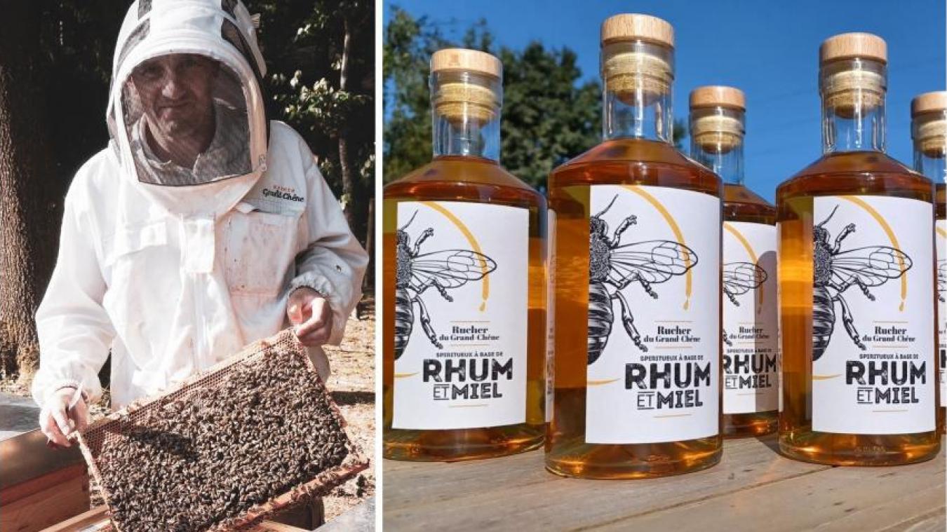 <p>Der Honig von Fabrice Michel (links) wird unter anderem in Rum verarbeitet.</p>