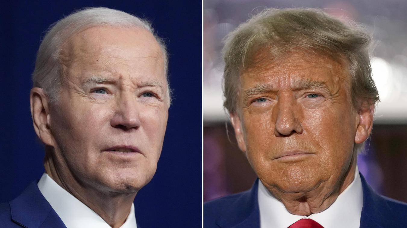 <p>Wer macht das Rennen? Joe Biden (links)oder doch Donald Trump (rechts)?</p>