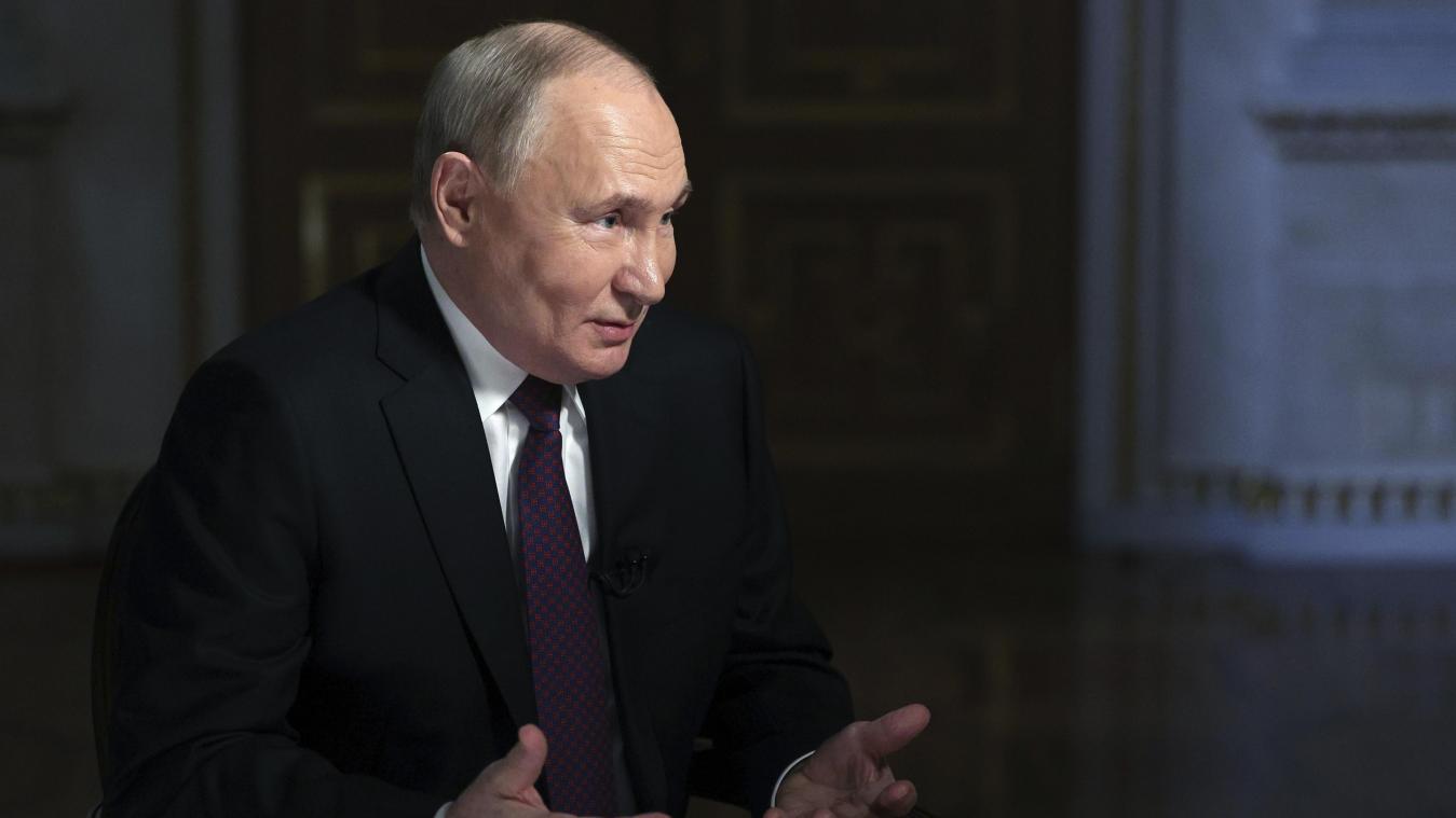 <p>Das von der staatlichen russischen Nachrichtenagentur Sputnik via AP veröffentlichte Bild zeigt Wladimir Putin, Präsident von Russland, während eines Interviews mit dem Generaldirektor der internationalen Mediengruppe Rossiya Segodnya.</p>