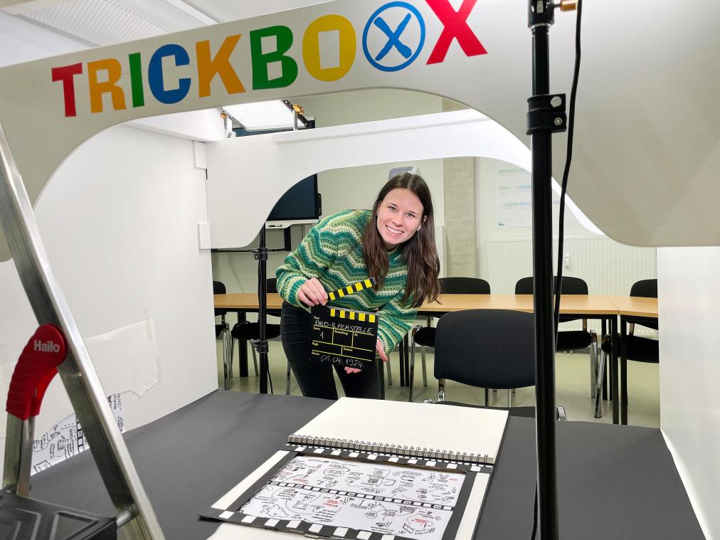 <p>Das Euregionale Zentrum für digitale Bildung dreht in der KiKA-Trickboxx einen Jubiläumsfilm.</p>