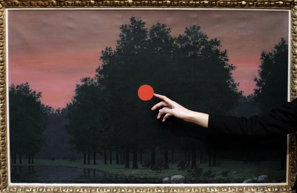 <p>Dieses Kunstwerk von René Magritte wurde versteigert.</p>