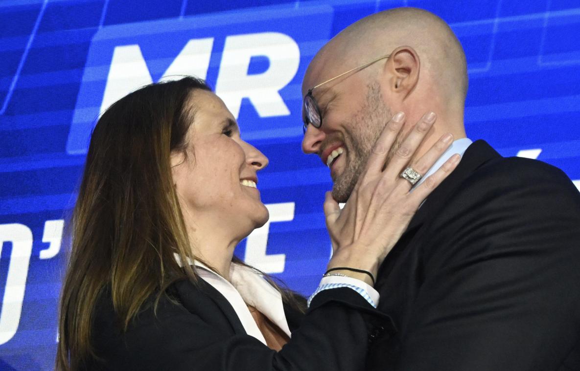 <p>Sophie Wilmès und David Leisterh</p>