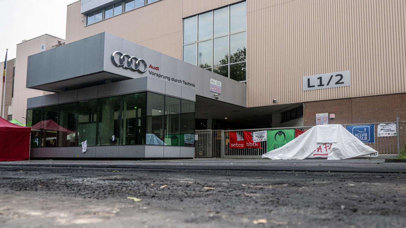 <p>Die Zukunft des Audi-Werks in Brüssel bleibt ungewiss.</p>