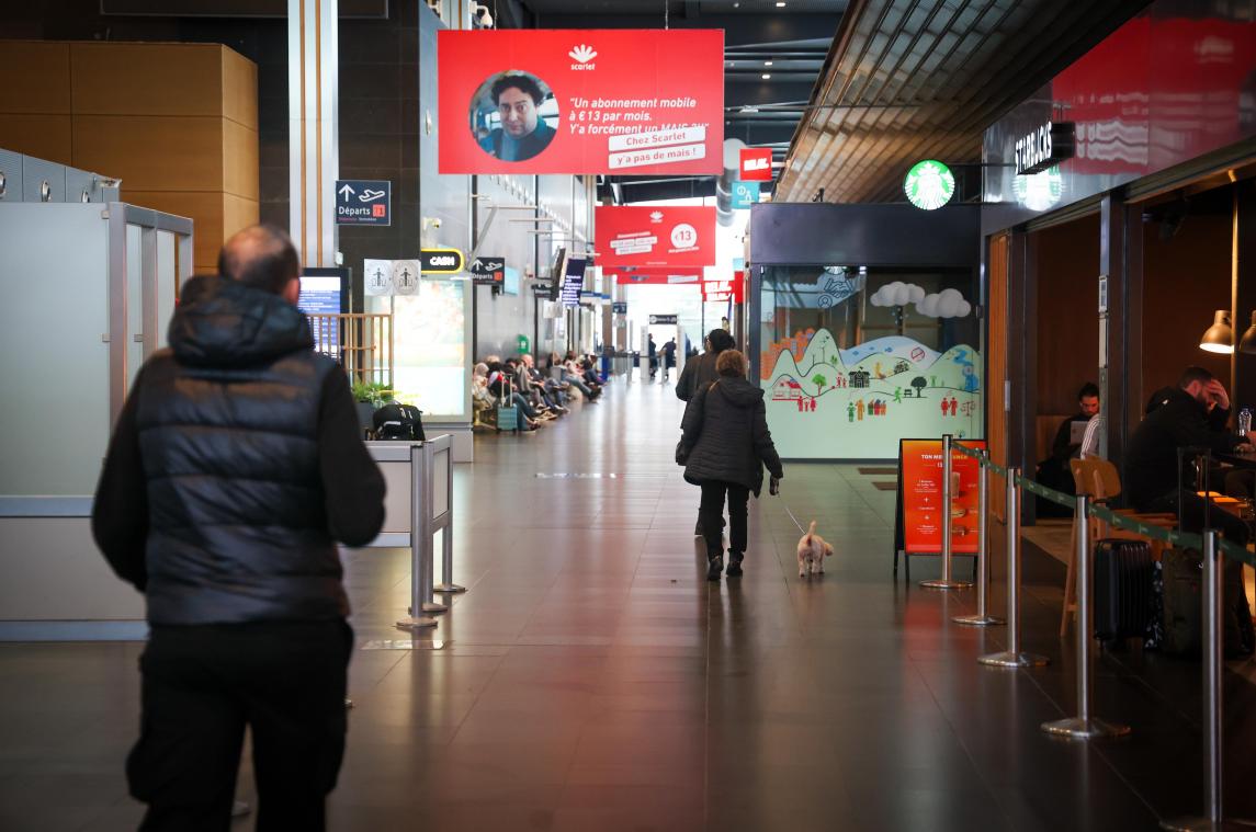 <p>Streik am Flughafen Charleroi</p>