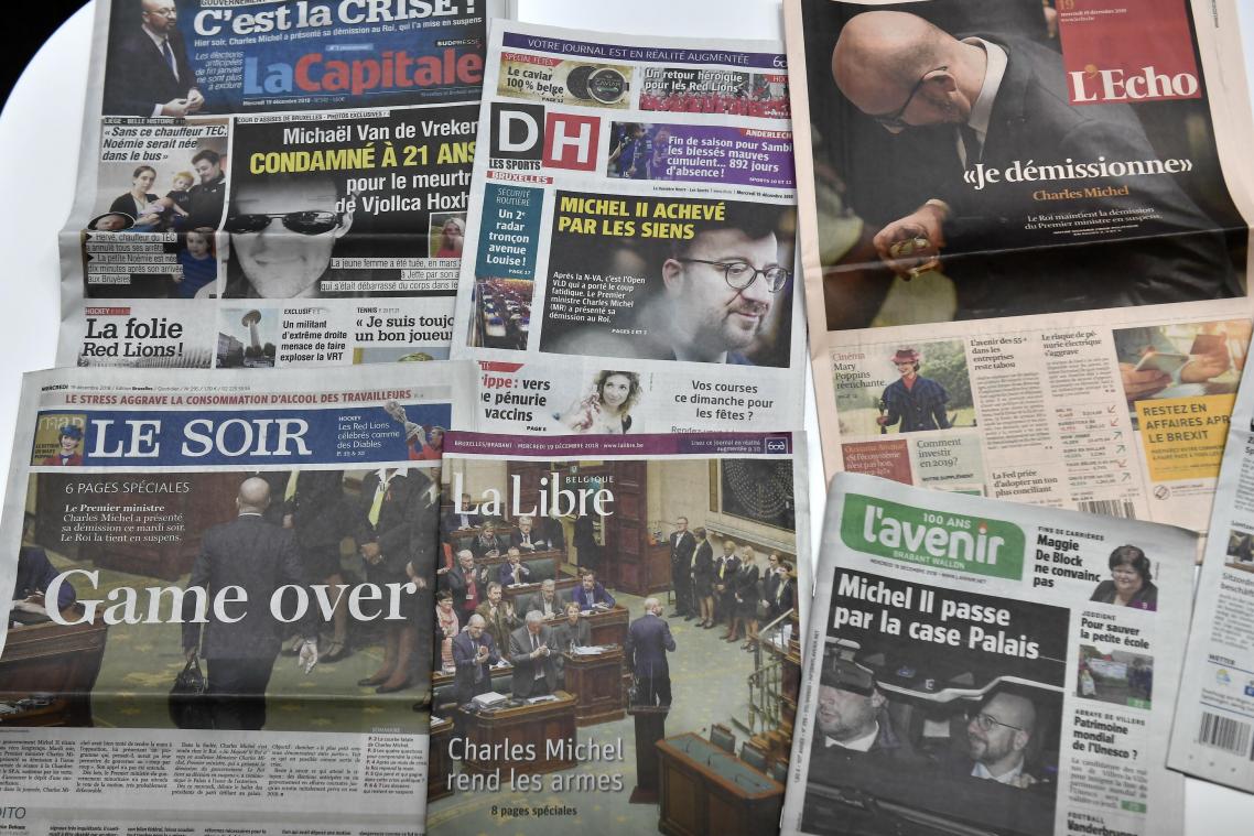 <p>Jeder zweite Belgier liest täglich eine Zeitung.</p>