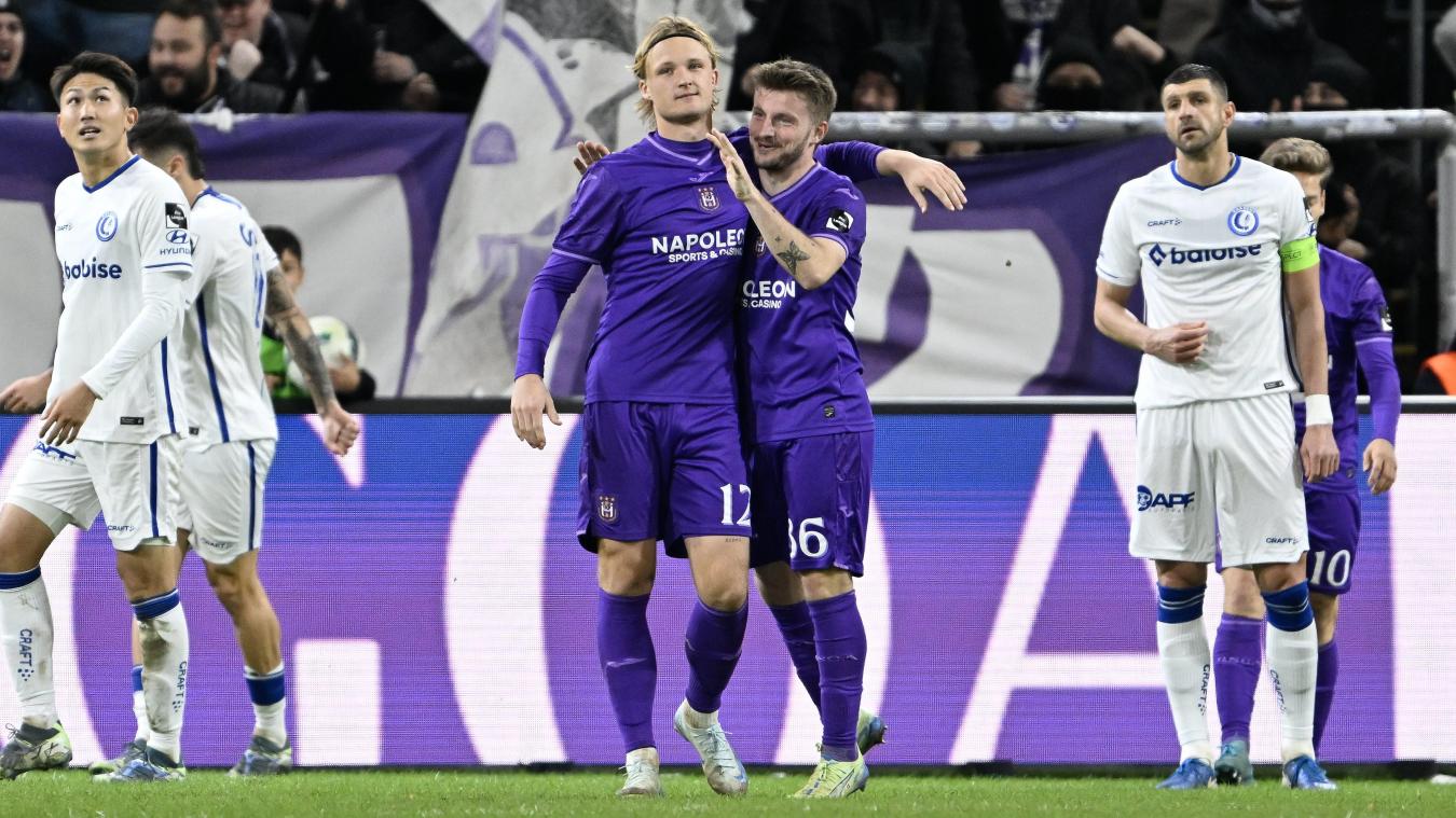 <p>Kasper Dolberg traf doppelt für den RSC Anderlecht.</p>
