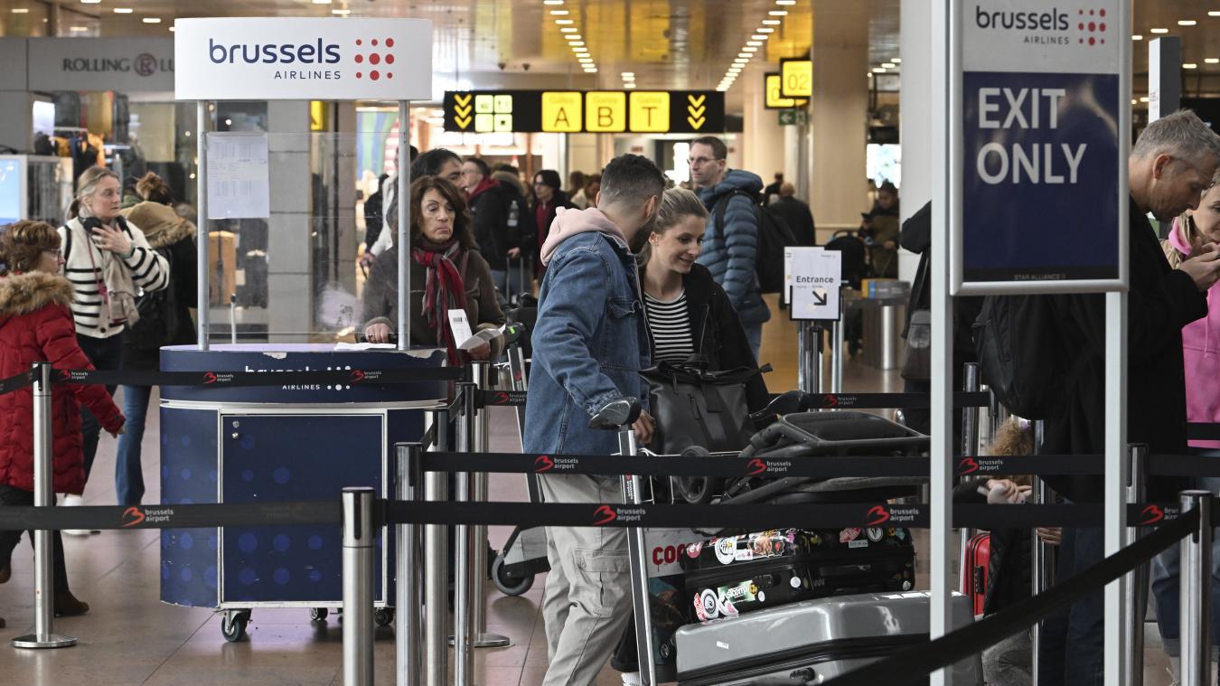 <p>Passagiere beleben den Landesflughafen in Zaventem.</p>