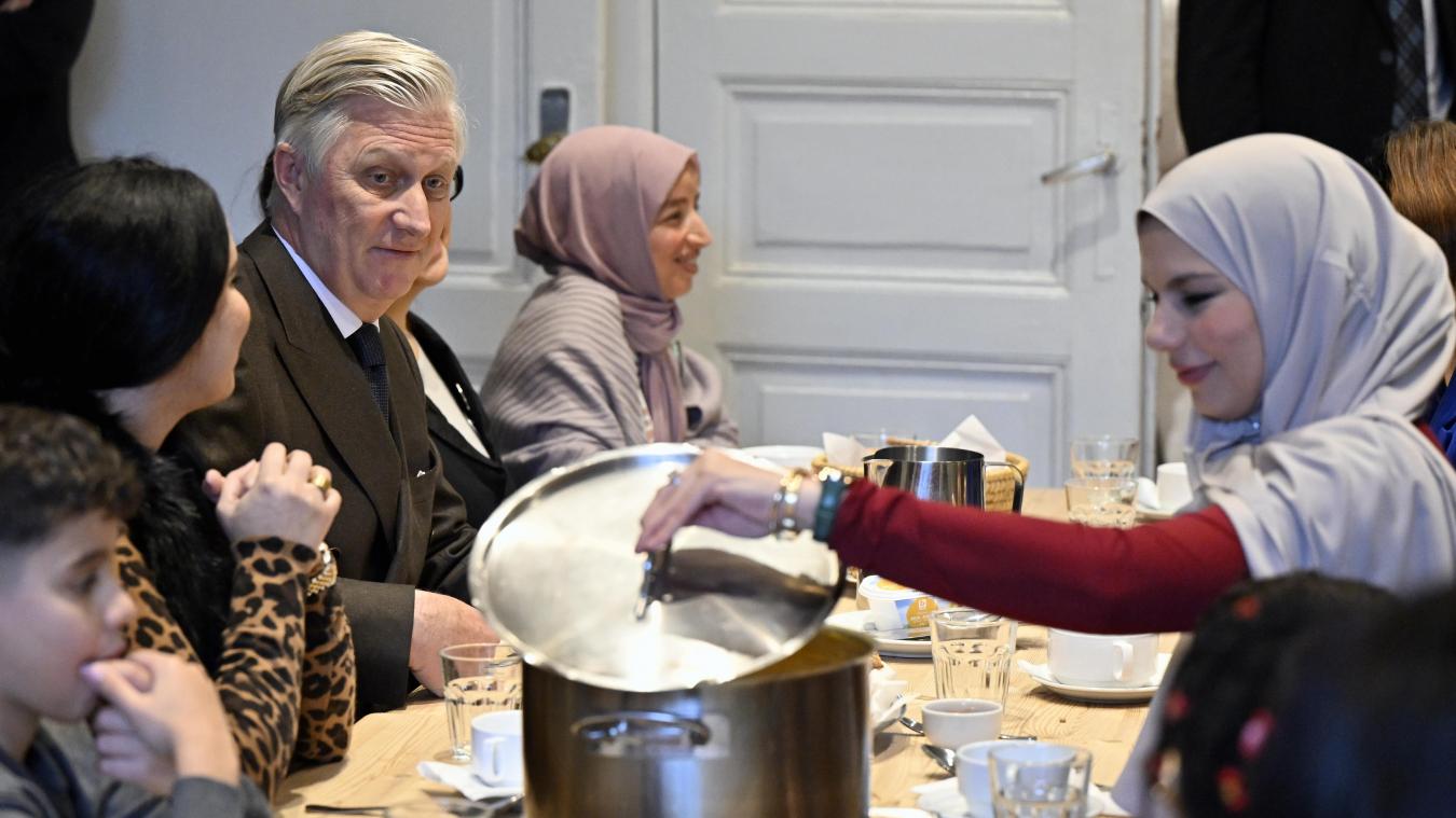 <p>König Philippe bei seinem Besuch im „Porte Ouverte“</p>