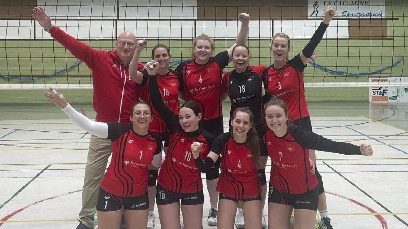 <p>Die Damen aus Kelmis feiern ihren Sieg.</p>