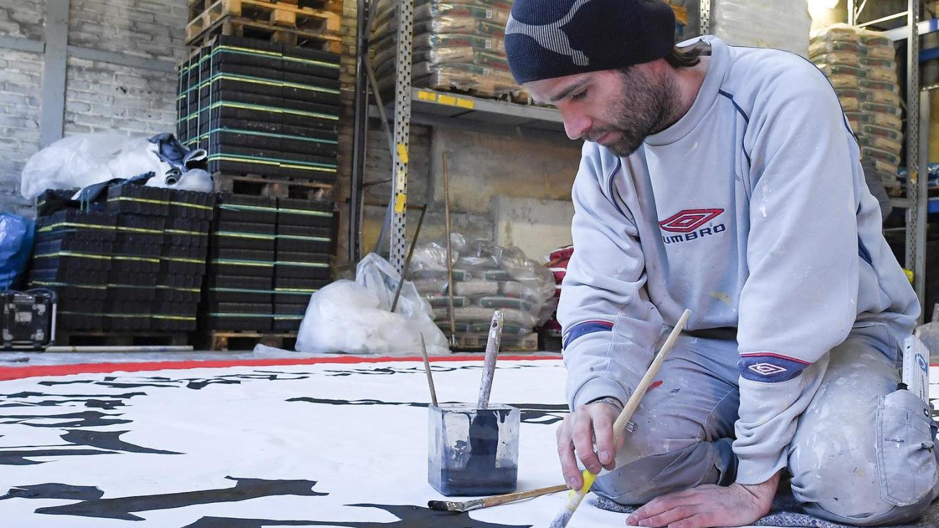 <p>Rückblick in den Februar 2020: Sandro Kreusch beim Vorbereiten der Choreografie.</p>
