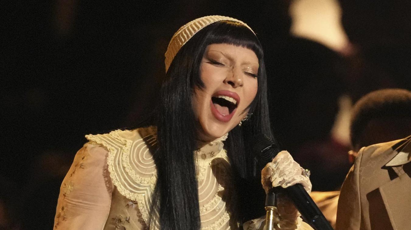 <p>Lady Gaga bei ihrem Auftritt der 67. Grammy Awards im Februar2025</p>