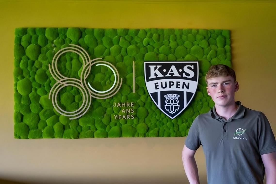 <p>Für das Jubiläum der AS hat der Eupener eine Mooswand erstellt.</p>