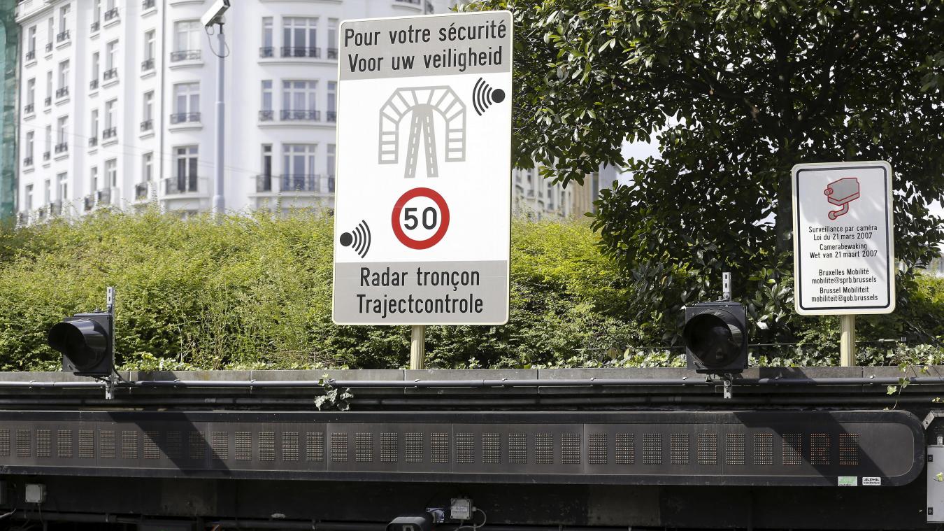 <p>Abschnittskontrollen - hier ist eine in Brüssel zu sehen - boomen in Flandern.</p>